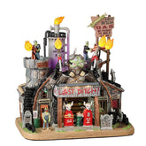 Lemax Spooky Town Sights and Sounds Last Ditch Gas & Salvage
